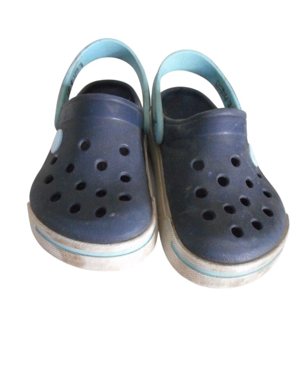 Preowned Crocs Unisex Clog Sz 8/9 Blue - Picture 2 of 7